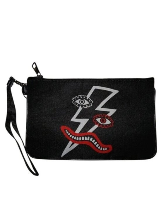Neil Barrett Handbags - Neil Barrett Surrealist Bolt Nylon Pouch